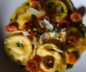 burrata ravioli